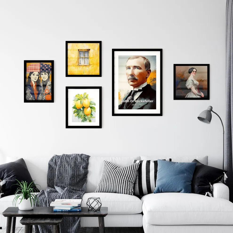 Portrait of John D. Rockefeller Wall Art