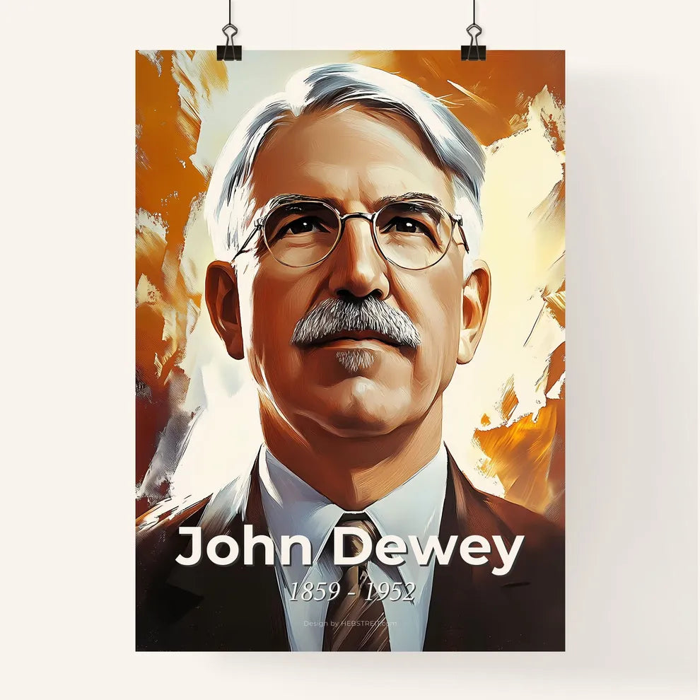Portrait of John Dewey Poster