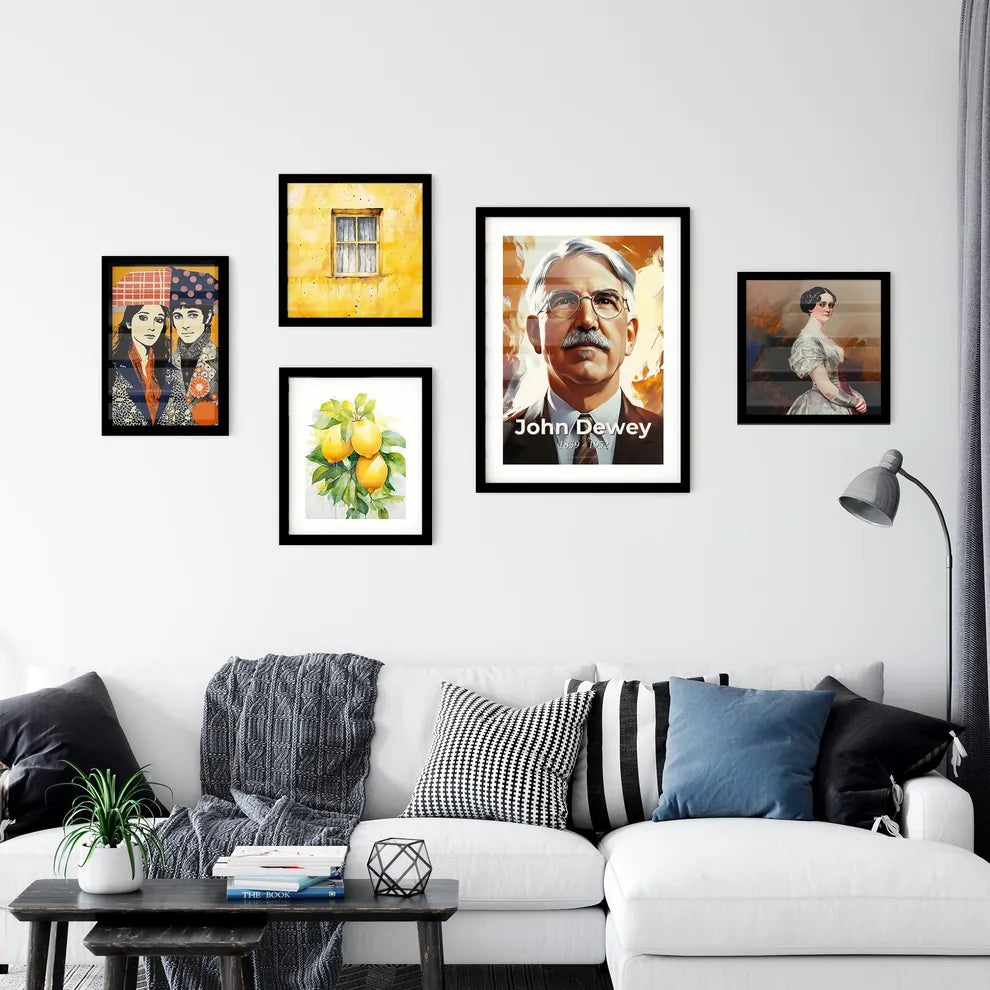 Portrait of John Dewey Wall Art