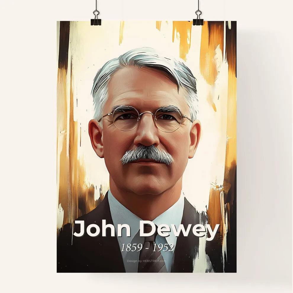 Portrait of John Dewey Poster