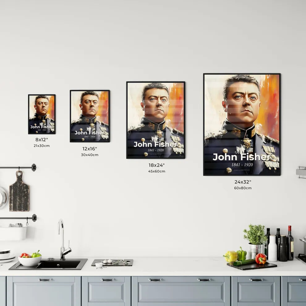 Portrait of John Fisher Size Chart