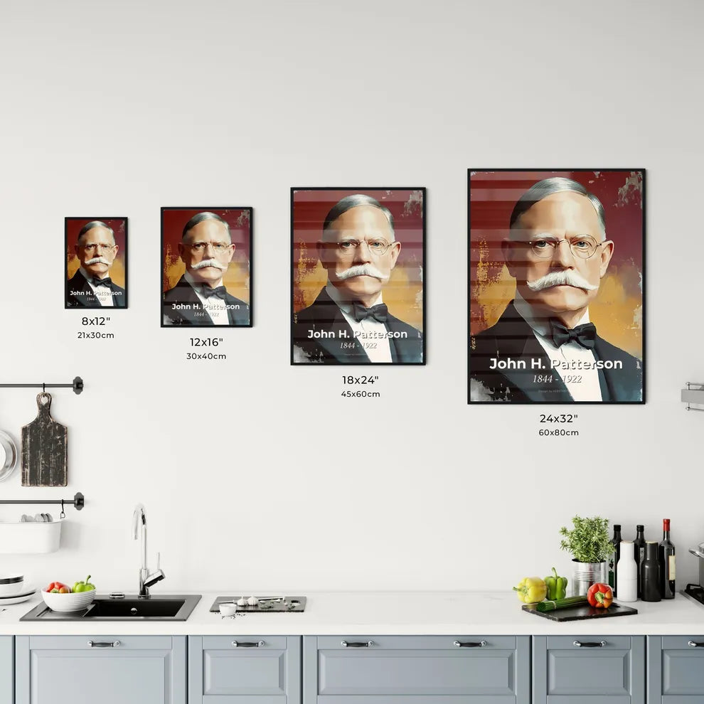 Portrait of John H. Patterson Size Chart