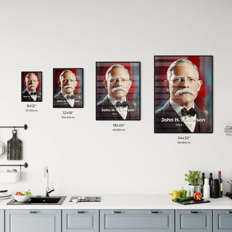 Portrait of John H. Patterson Size Chart