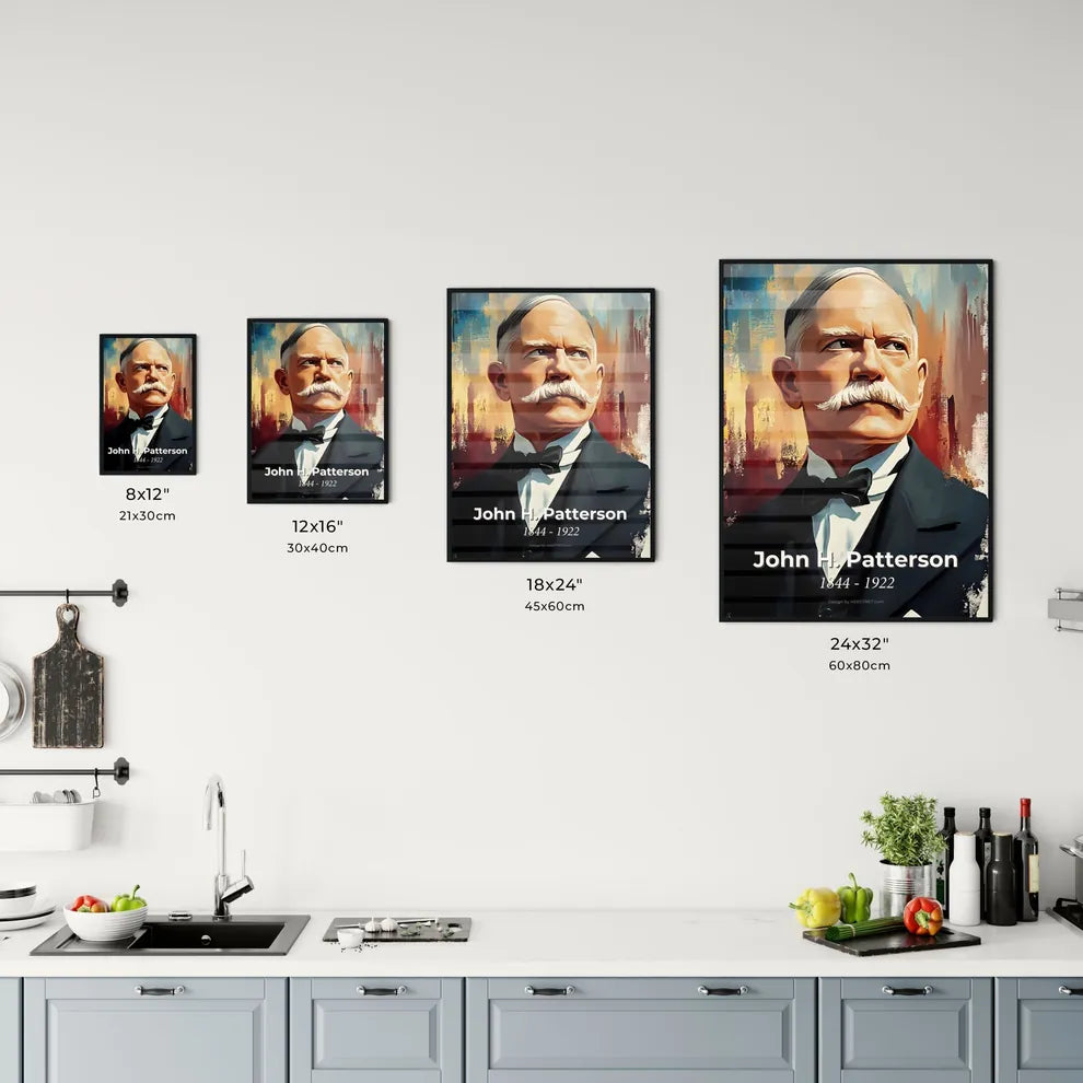 Portrait of John H. Patterson Size Chart