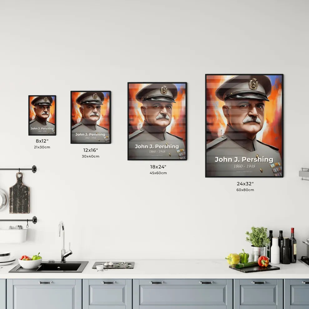 Portrait of John J. Pershing Size Chart