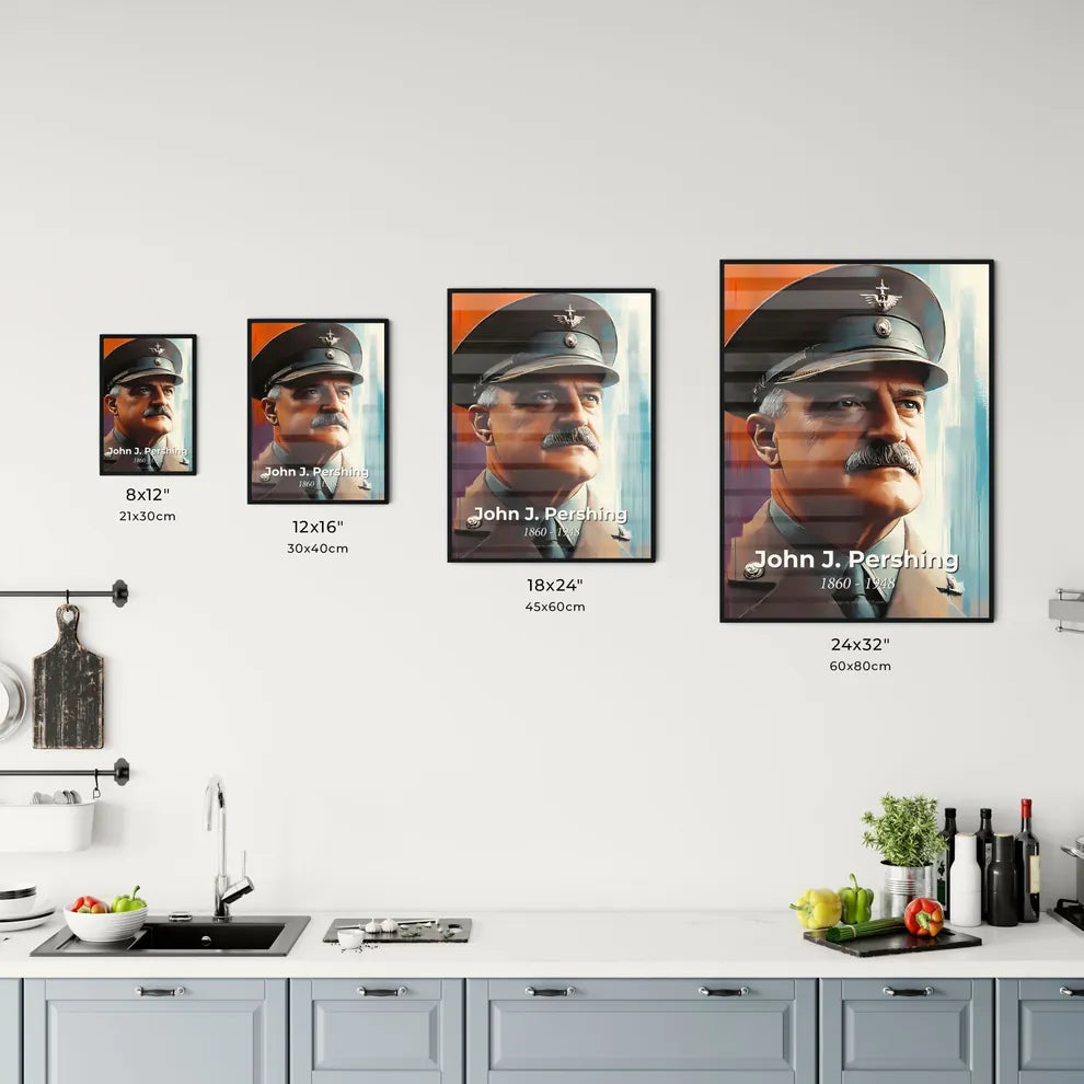 Portrait of John J. Pershing Size Chart