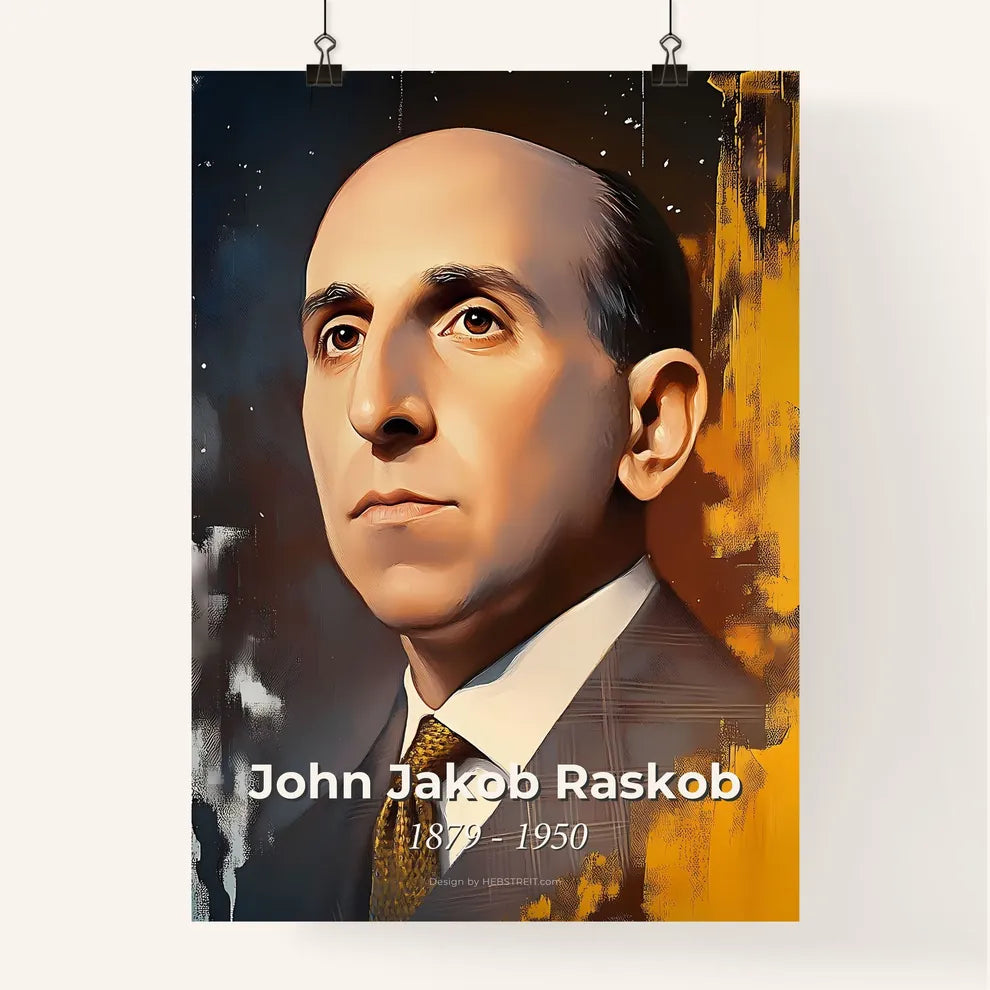 Portrait of John Jakob Raskob Poster