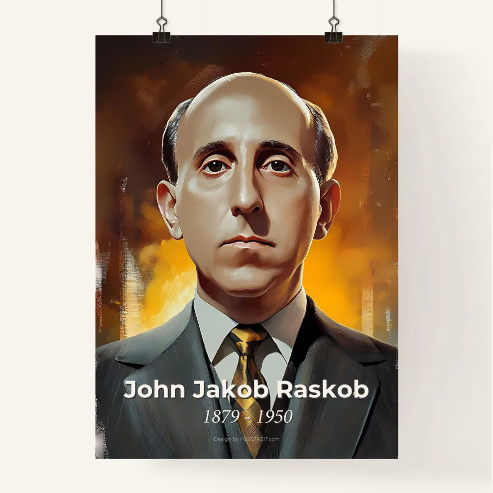 Portrait of John Jakob Raskob Poster