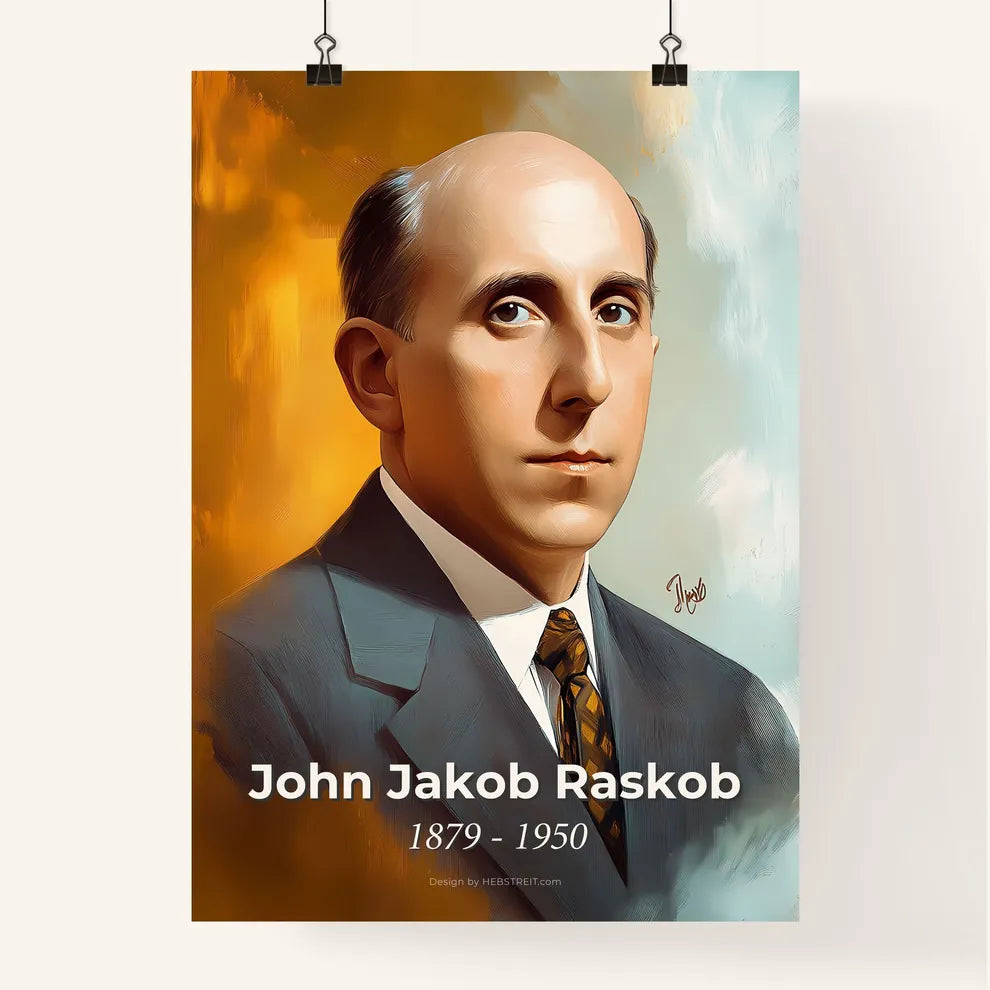 Portrait of John Jakob Raskob Poster