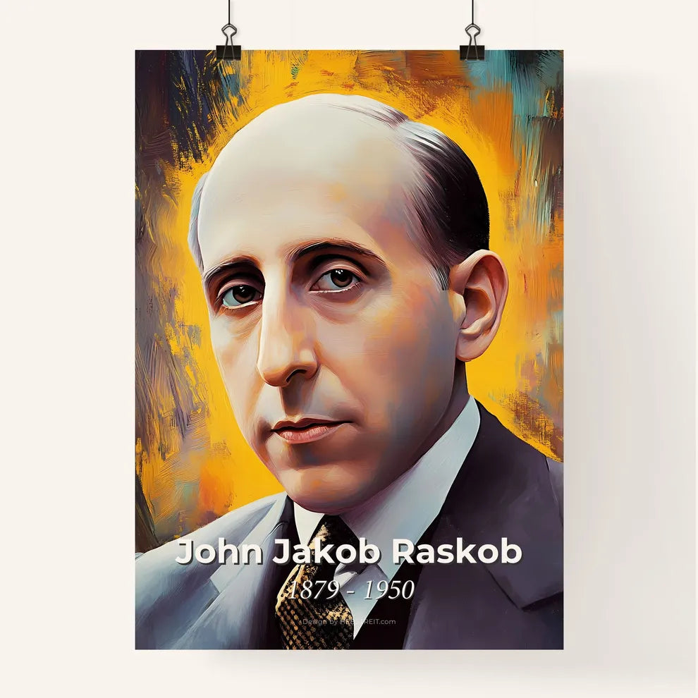 Portrait of John Jakob Raskob Poster