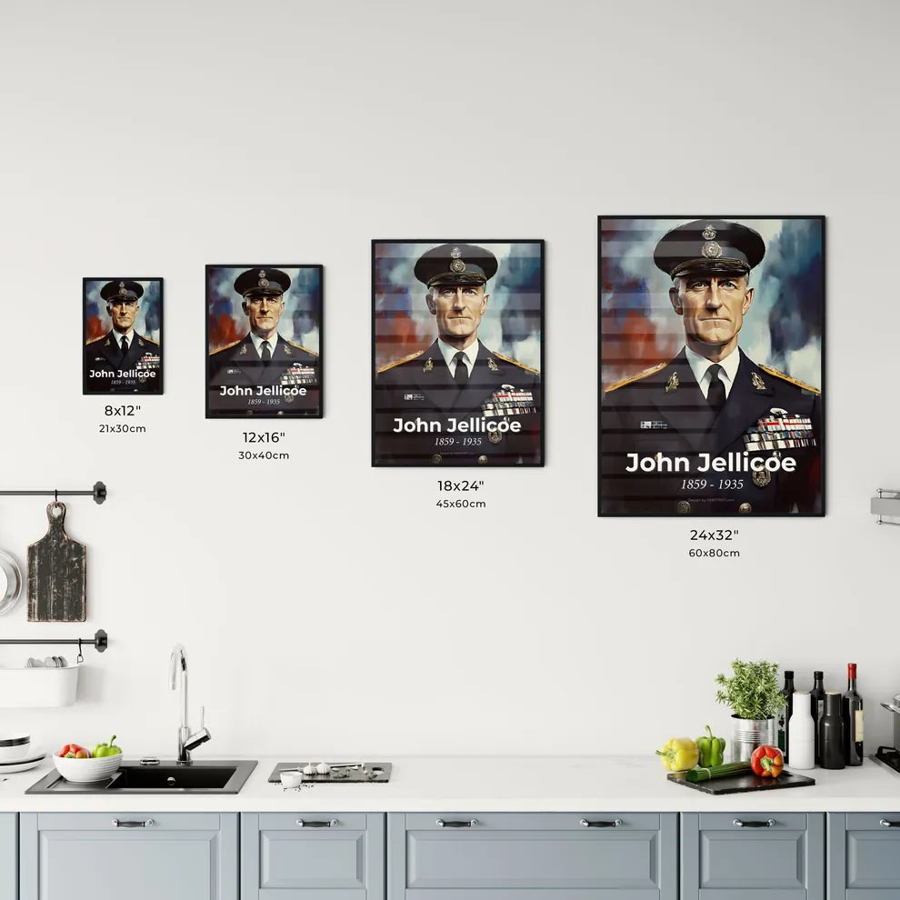 Portrait of John Jellicoe Size Chart