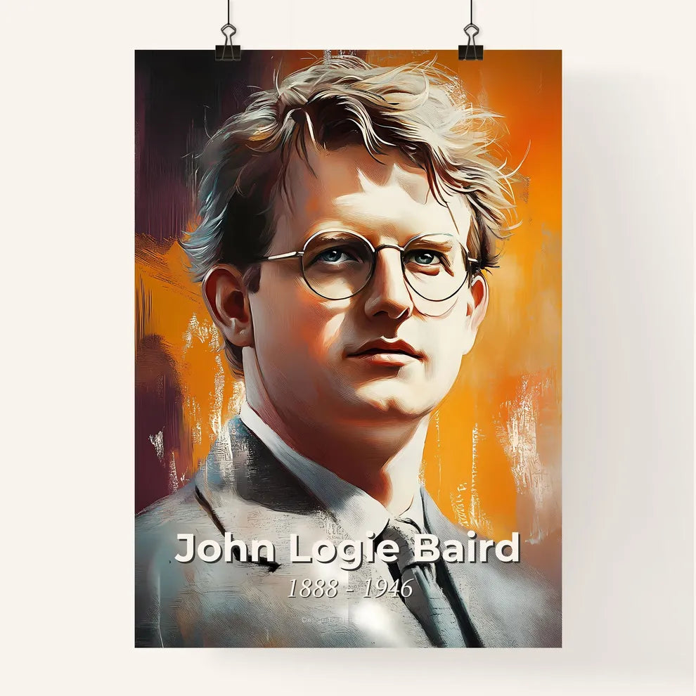 Portrait of John Logie Baird Poster
