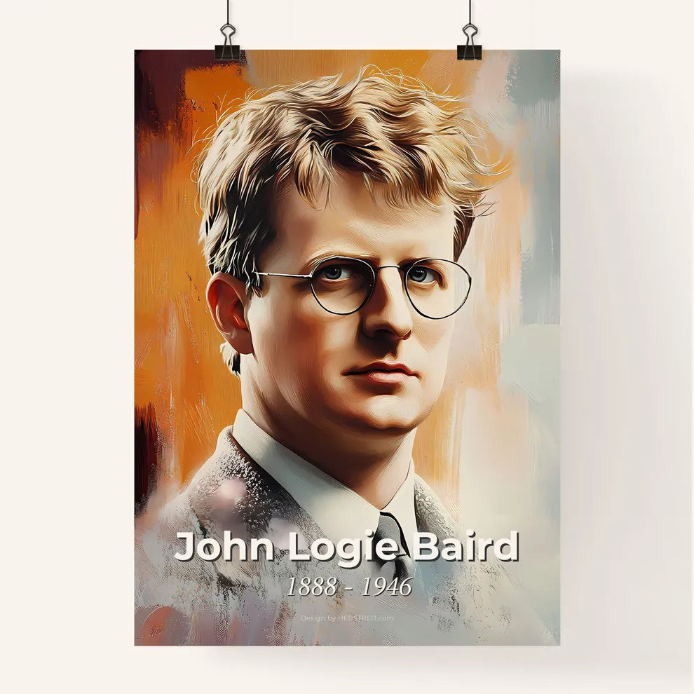 Portrait of John Logie Baird Poster