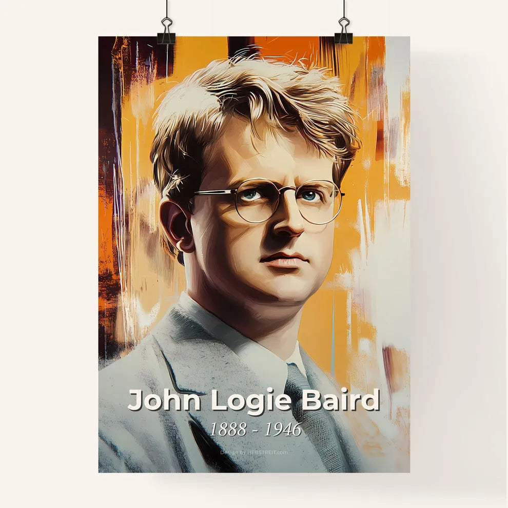 Portrait of John Logie Baird Poster