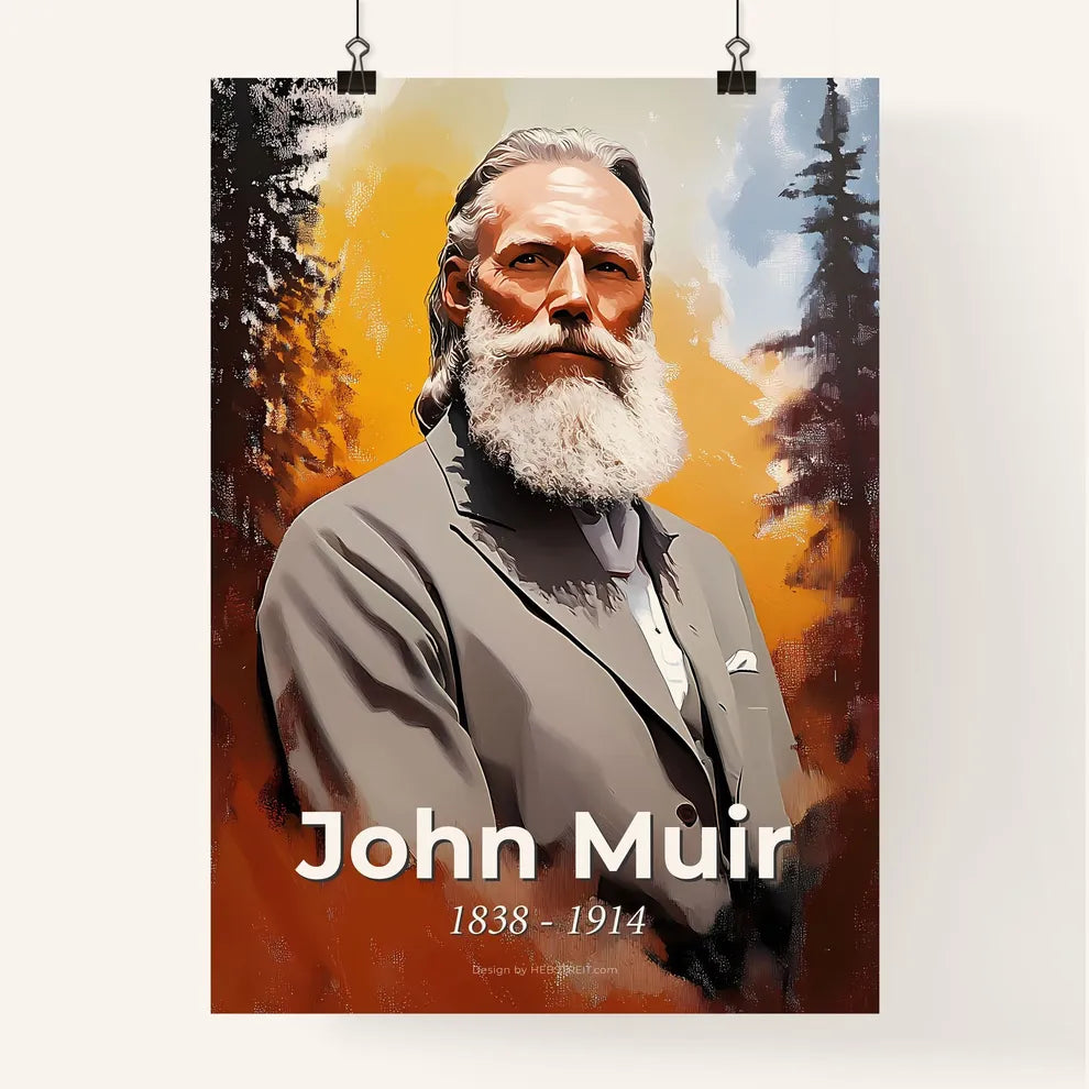 Portrait of John Muir Poster