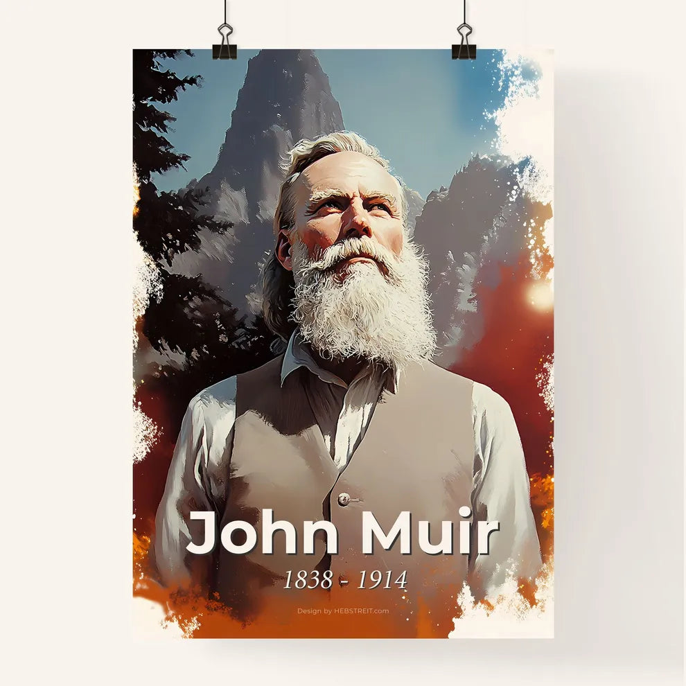 Portrait of John Muir Poster