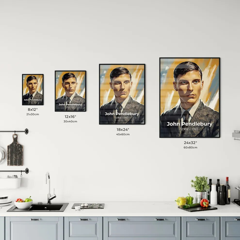 Portrait of John Pendlebury Size Chart