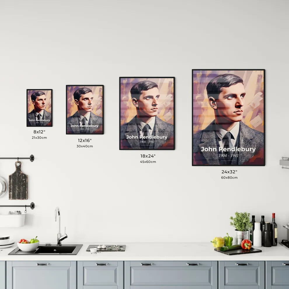 Portrait of John Pendlebury Size Chart