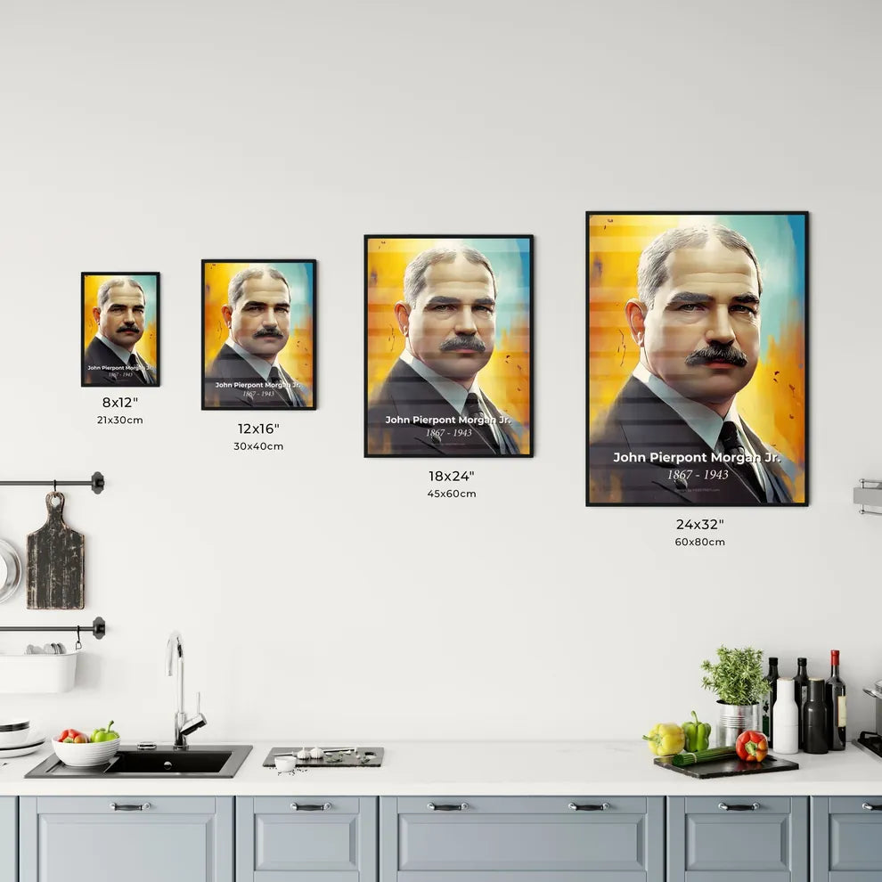 Portrait of John Pierpont Morgan Jr. Size Chart