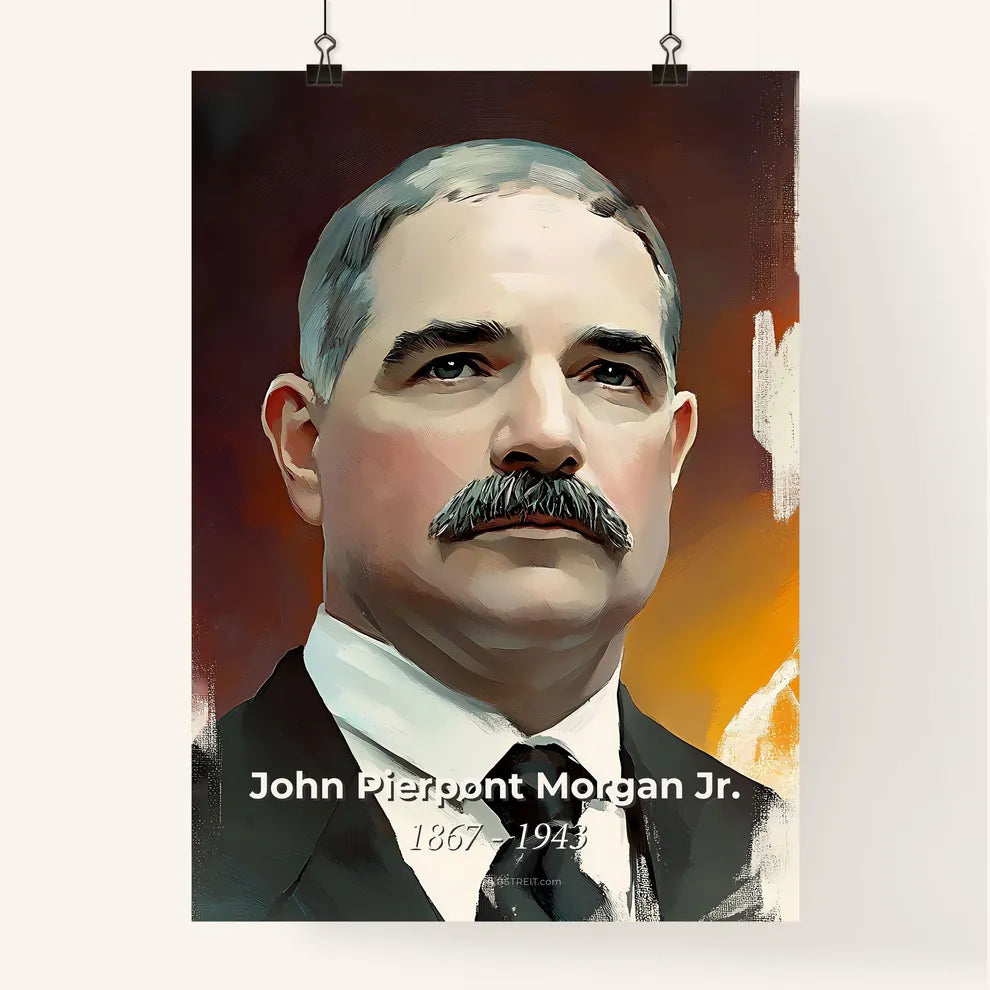 Portrait of John Pierpont Morgan Jr. Poster