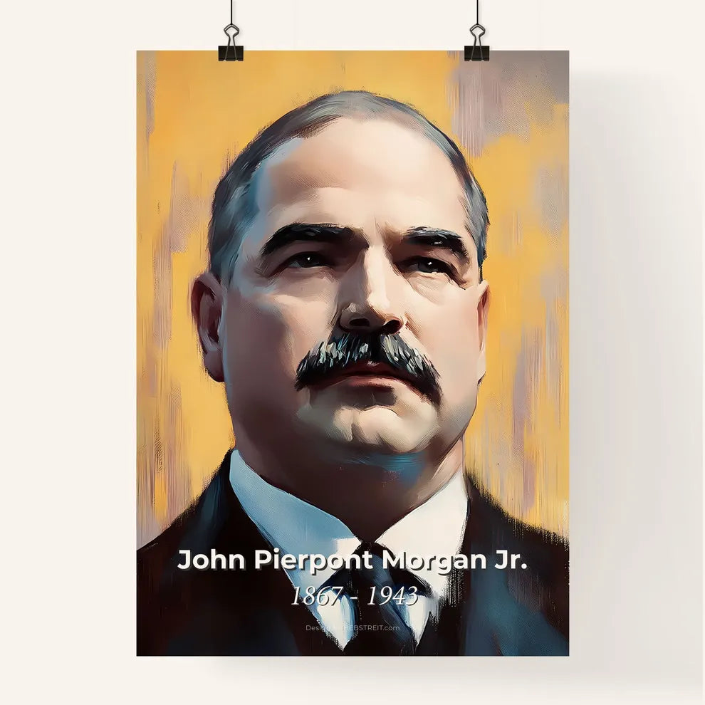 Portrait of John Pierpont Morgan Jr. Poster