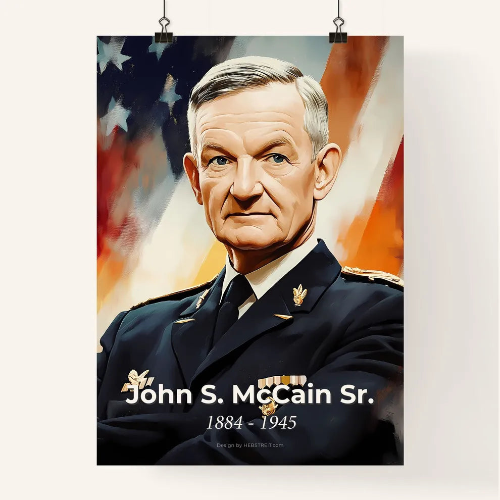 Portrait of John S. McCain Sr. Poster