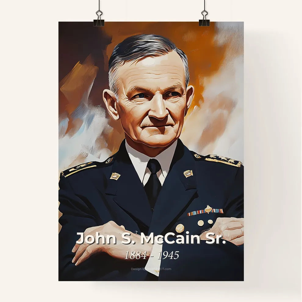 Portrait of John S. McCain Sr. Poster