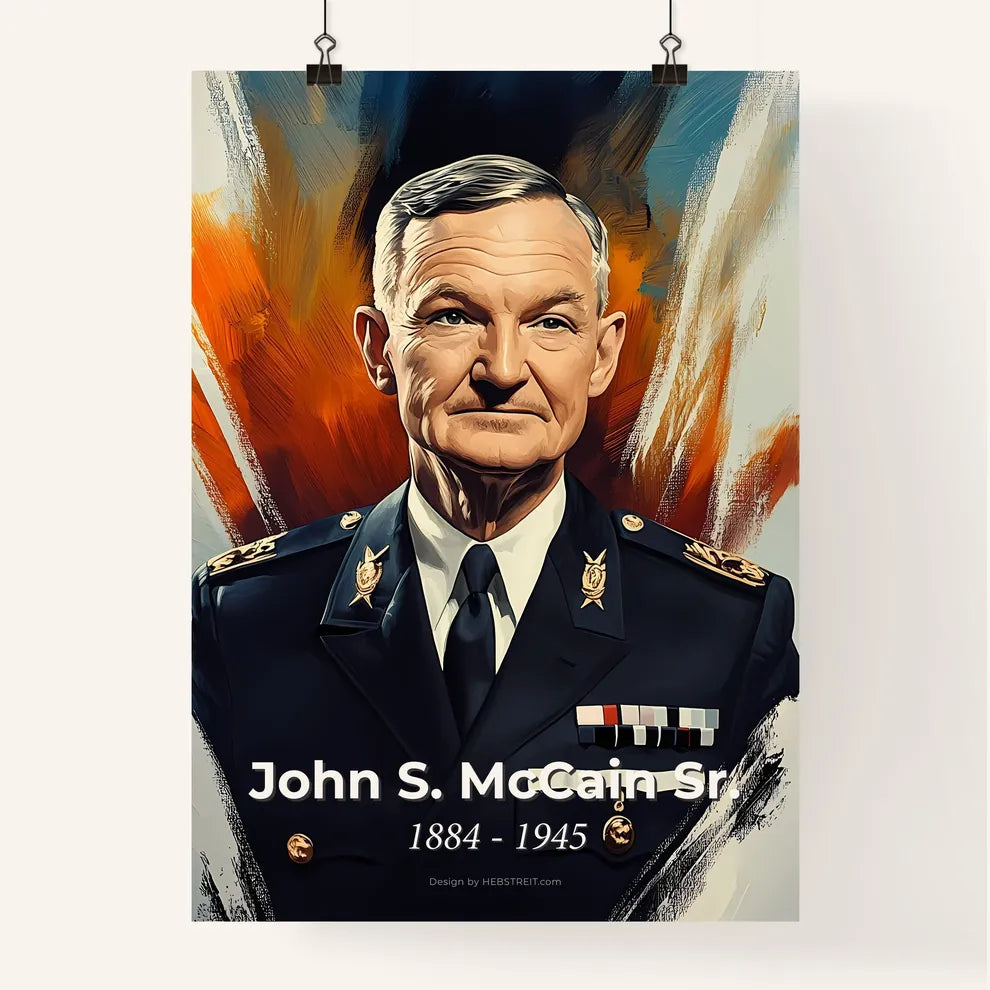 Portrait of John S. McCain Sr. Poster