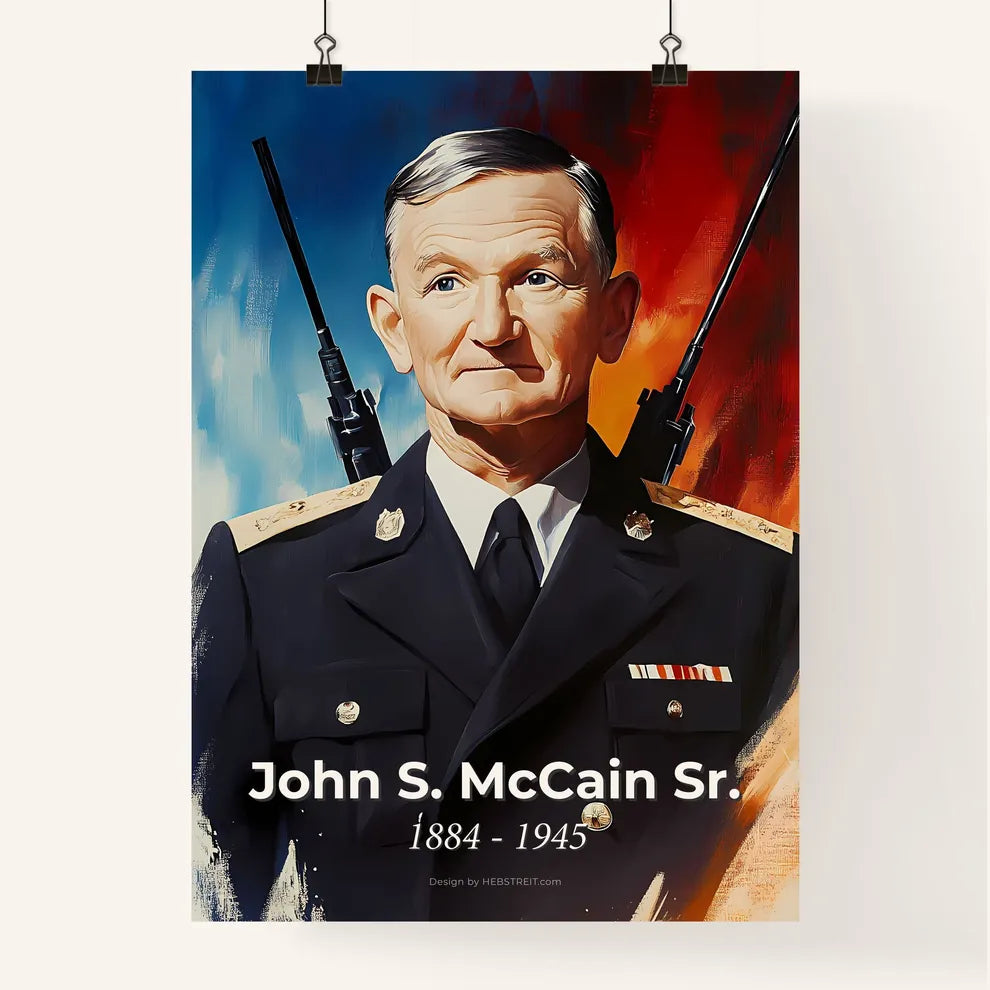 Portrait of John S. McCain Sr. Poster