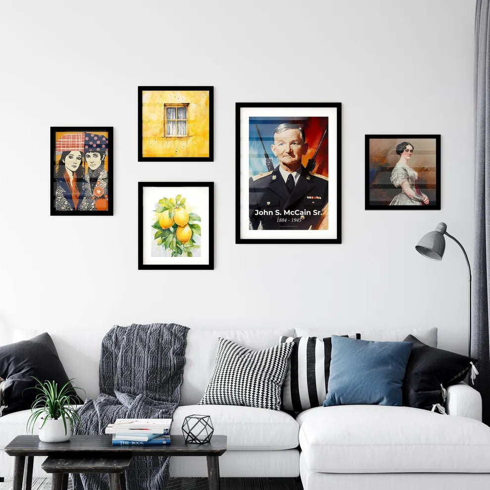 Portrait of John S. McCain Sr. Wall Art