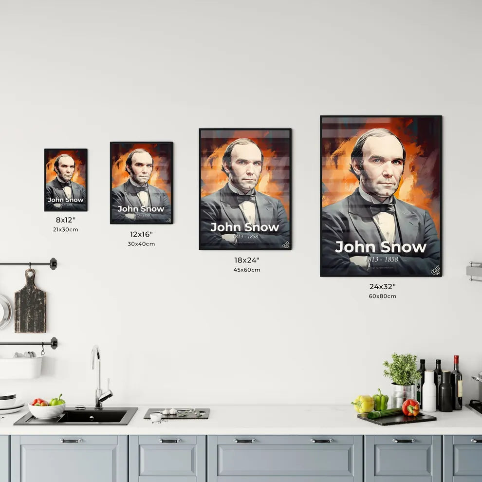 Portrait of John Snow Size Chart