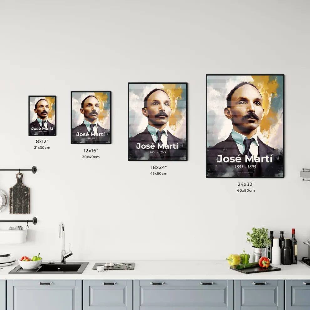 Portrait of José Martí Size Chart
