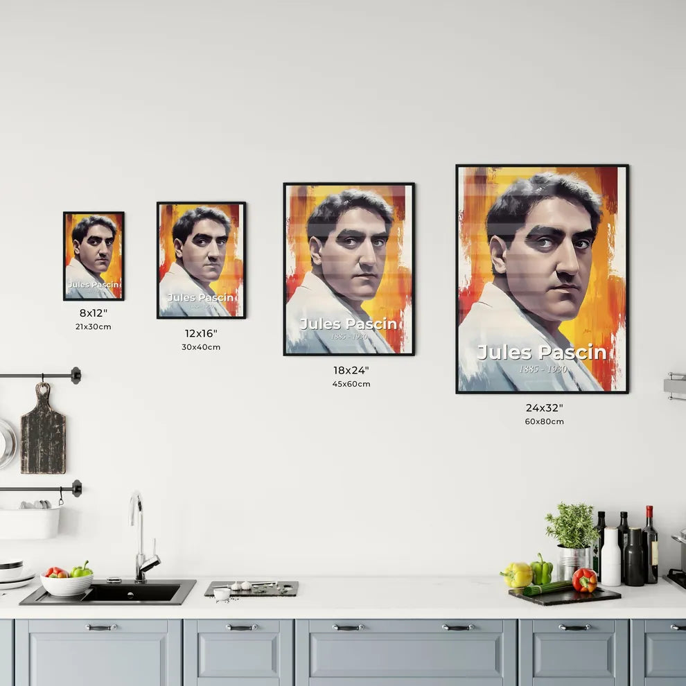 Portrait of Jules Pascin Size Chart