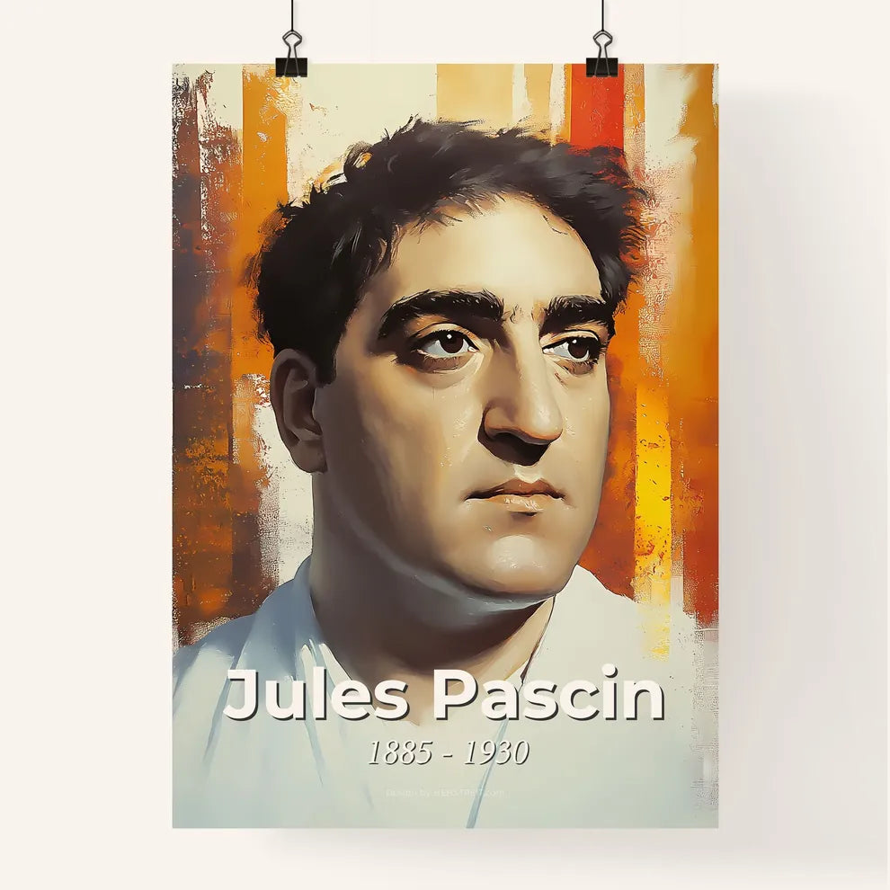 Portrait of Jules Pascin Poster
