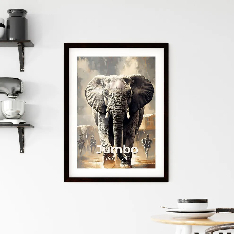 Portrait of Jumbo Framed Print