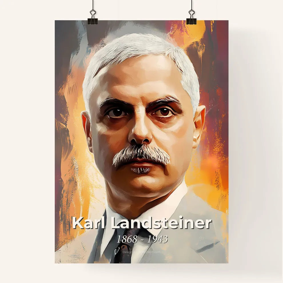 Portrait of Karl Landsteiner Poster