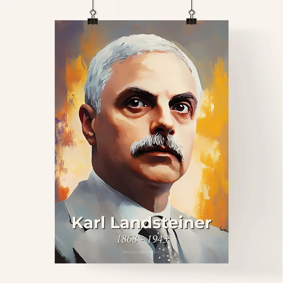 Portrait of Karl Landsteiner Poster