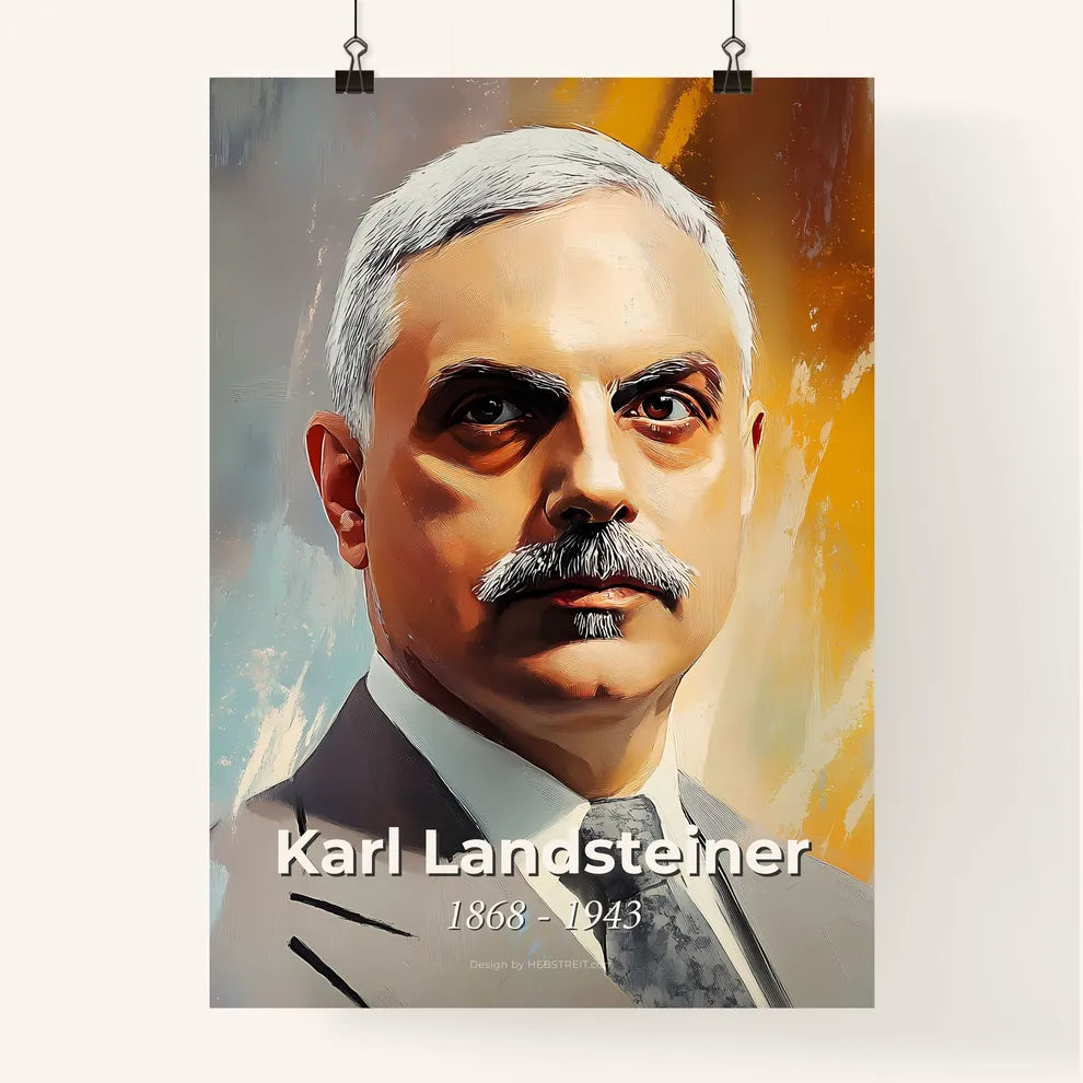 Portrait of Karl Landsteiner Poster