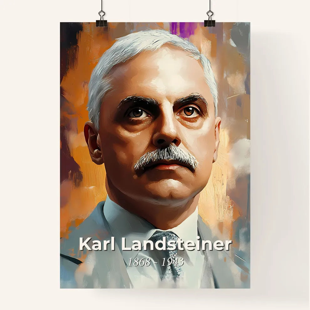 Portrait of Karl Landsteiner Poster