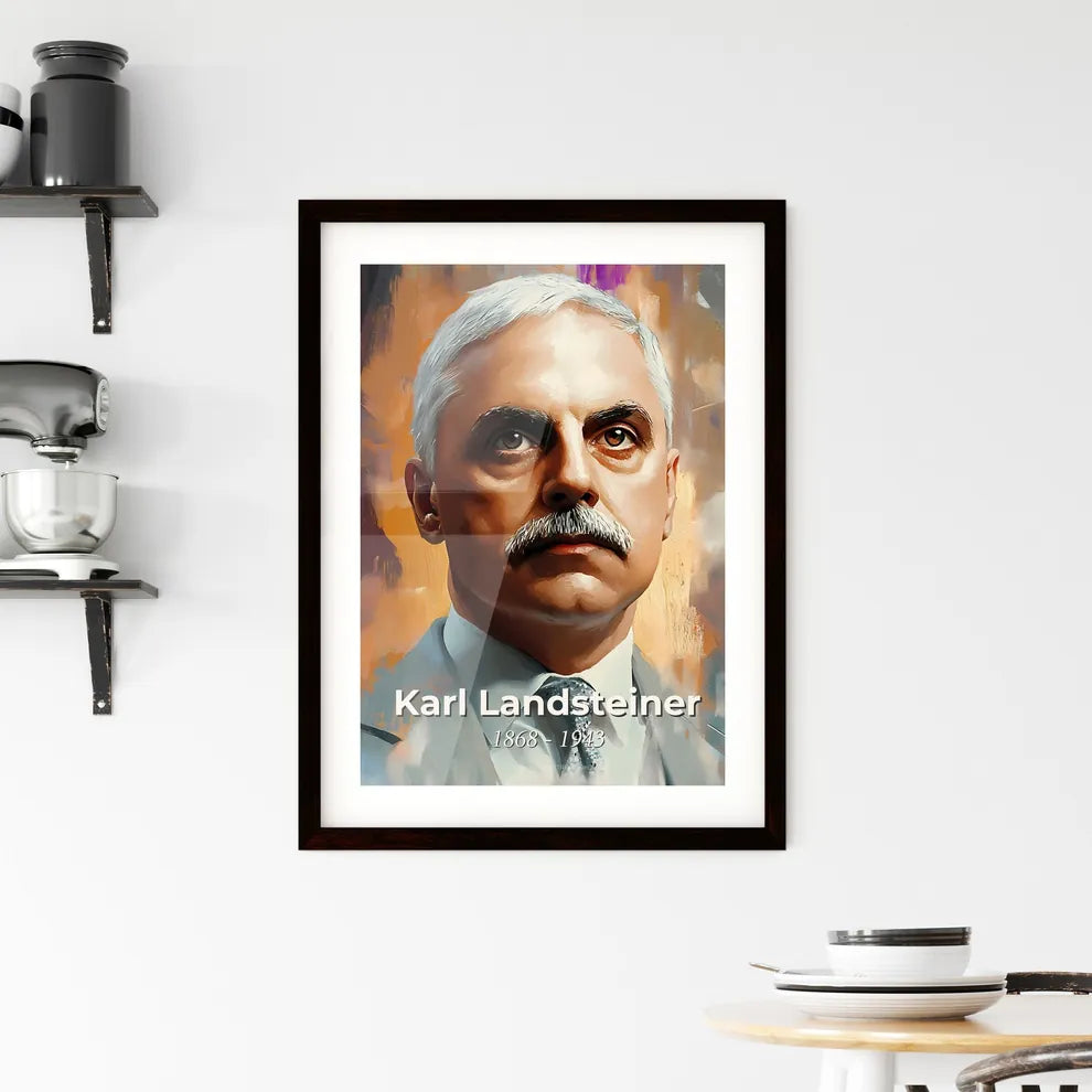 Portrait of Karl Landsteiner Hangings