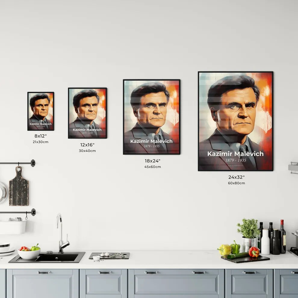 Portrait of Kazimir Malevich Size Chart