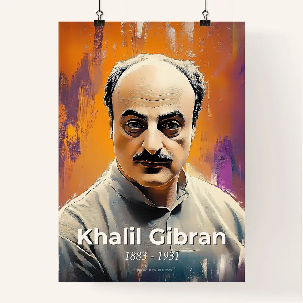 Portrait of Khalil Gibran Poster
