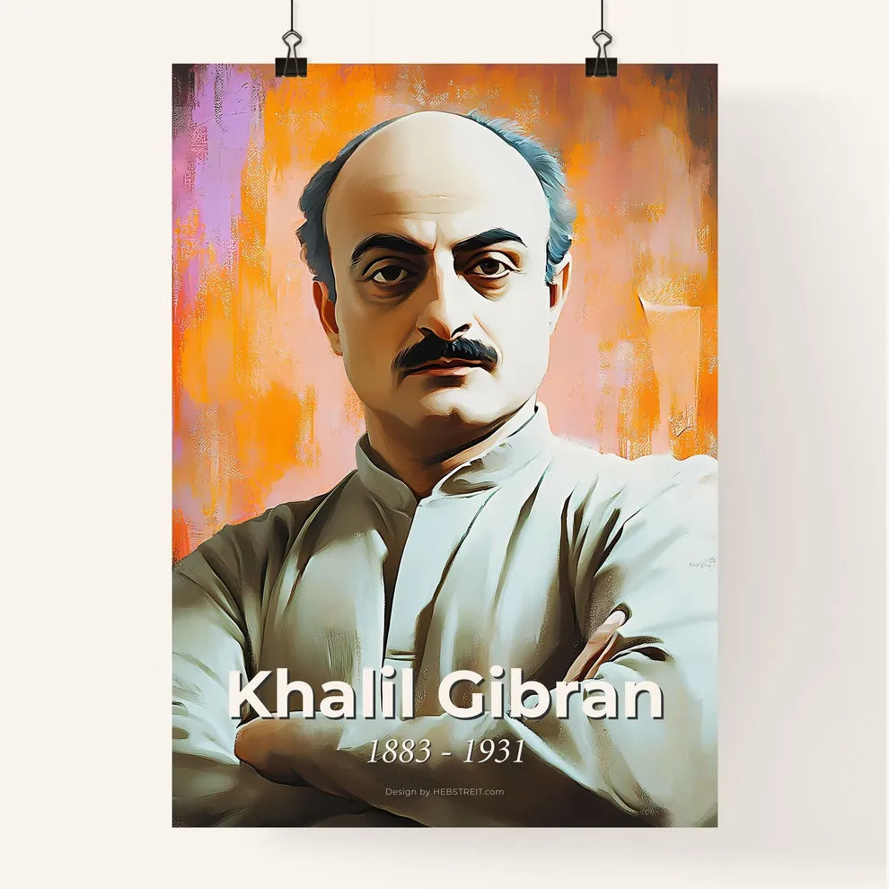 Portrait of Khalil Gibran Poster