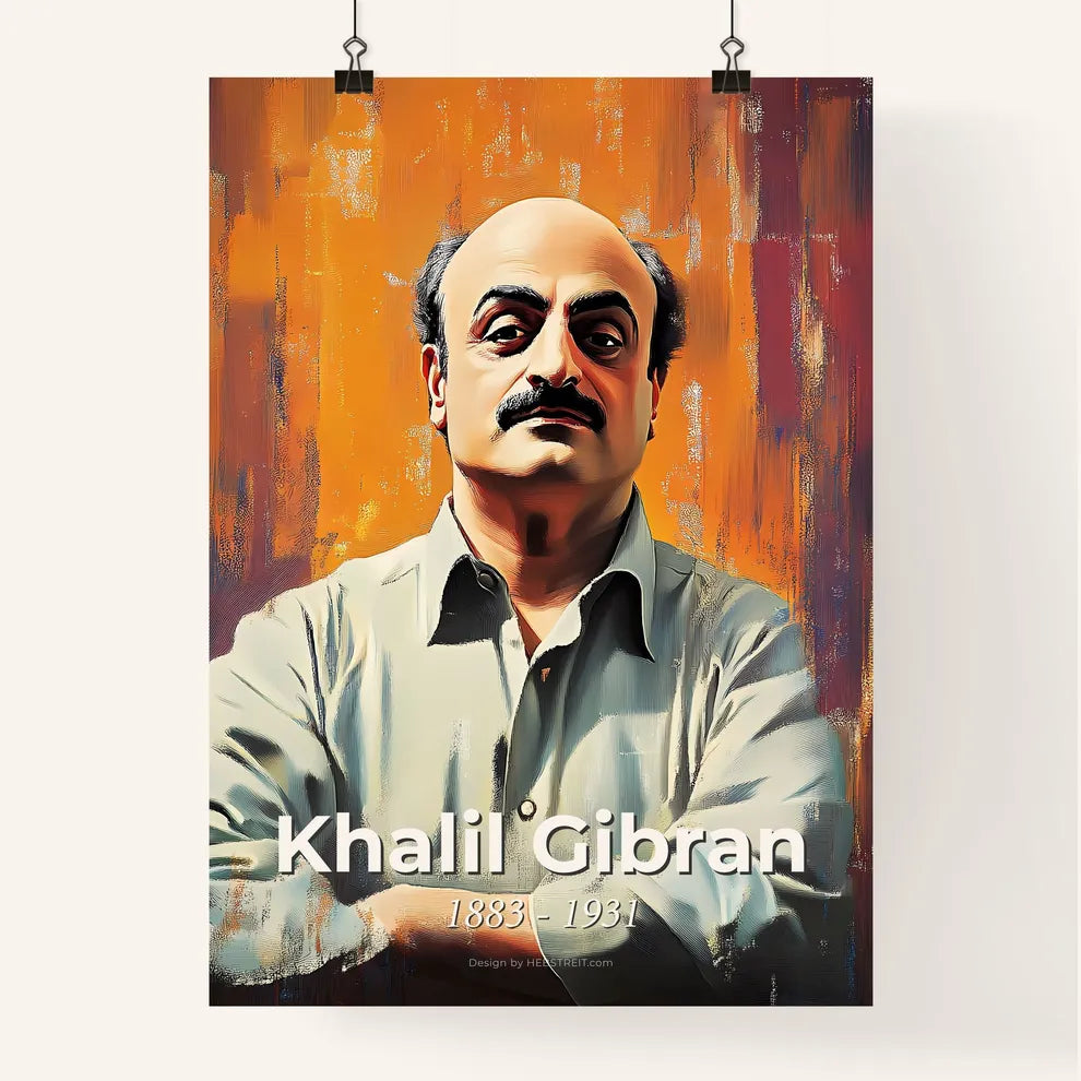 Portrait of Khalil Gibran Poster