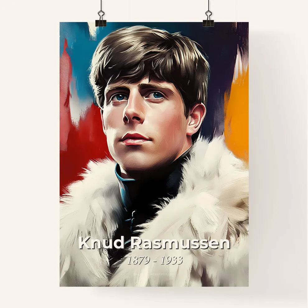 Portrait of Knud Rasmussen Poster
