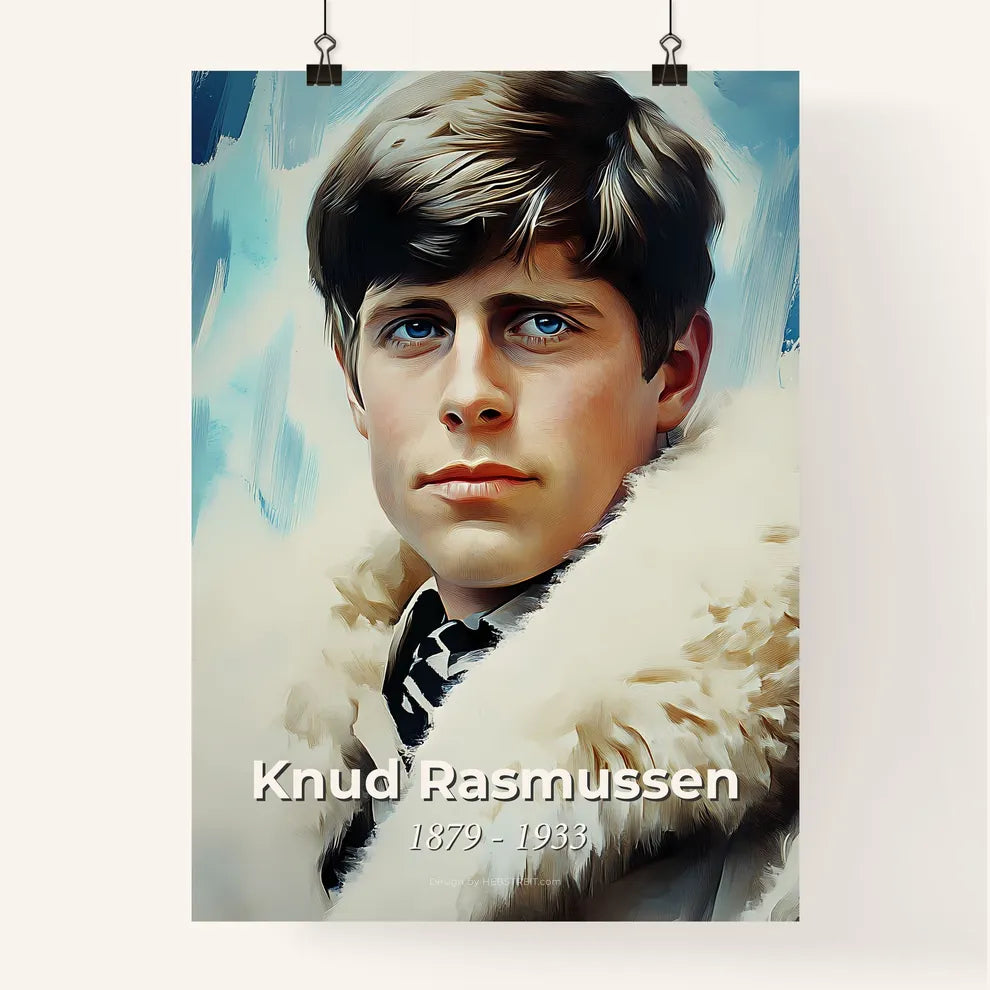 Portrait of Knud Rasmussen Poster