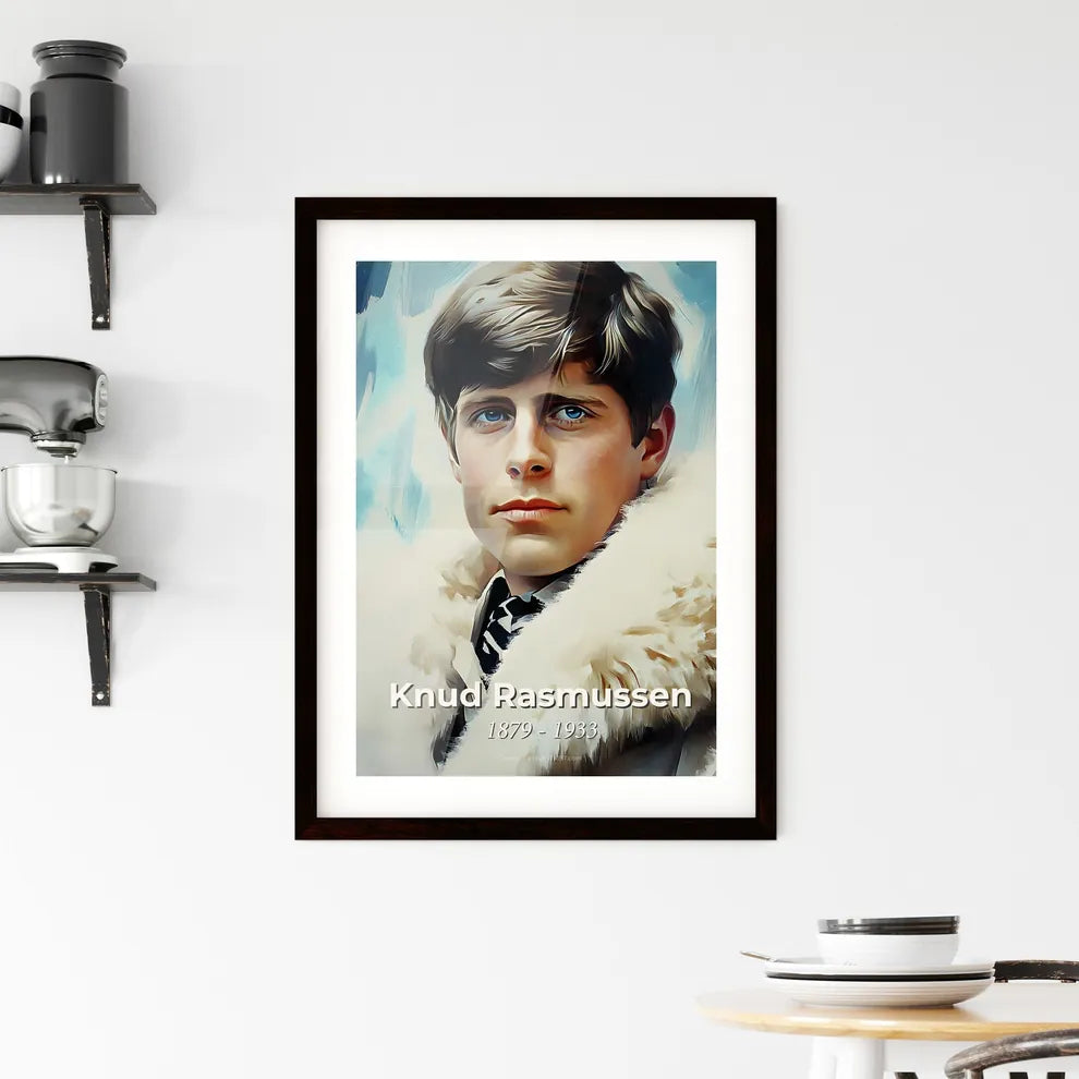 Portrait of Knud Rasmussen Framed Print