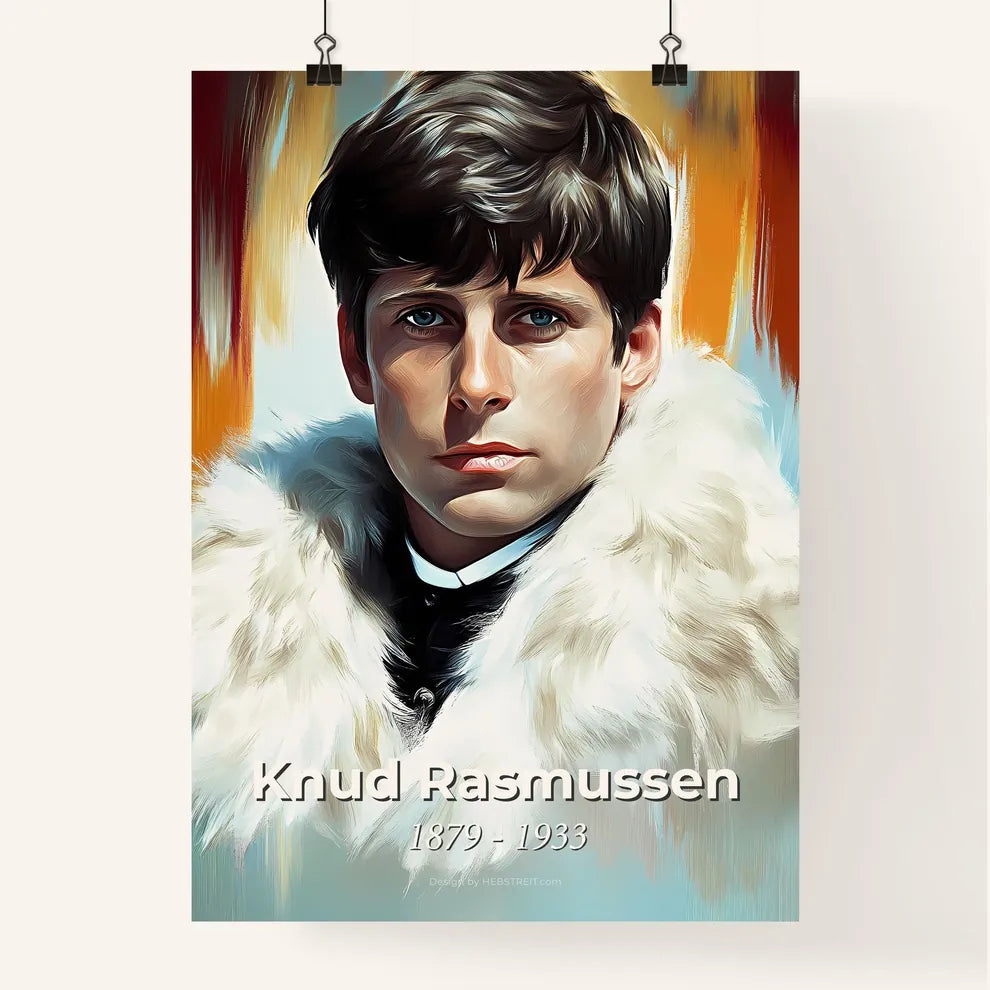 Portrait of Knud Rasmussen Poster