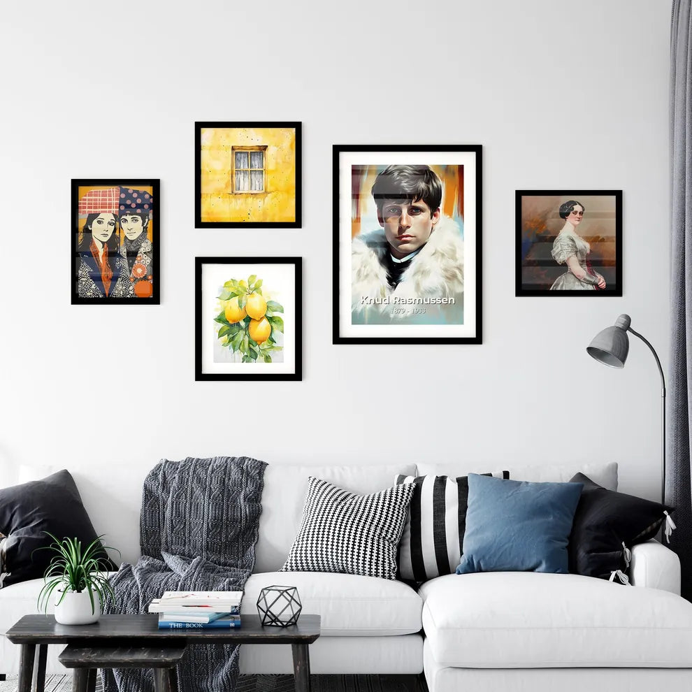 Portrait of Knud Rasmussen Wall Art