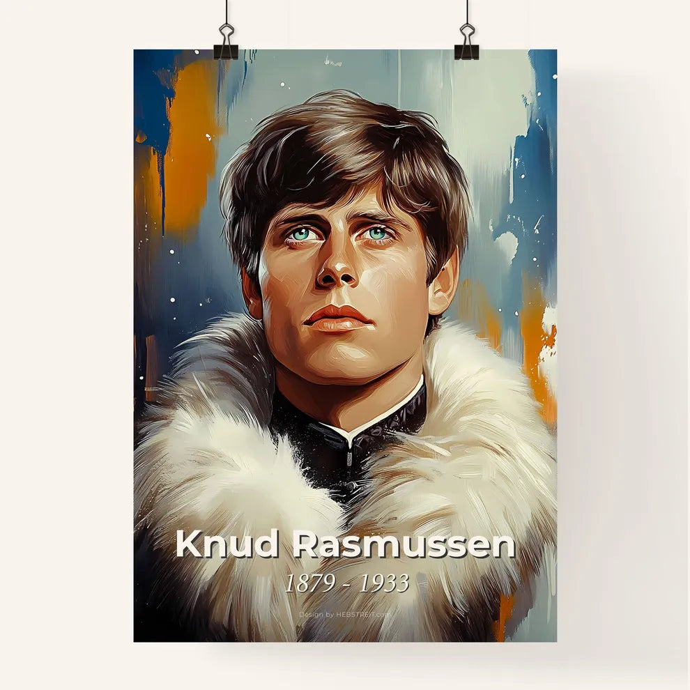 Portrait of Knud Rasmussen Poster